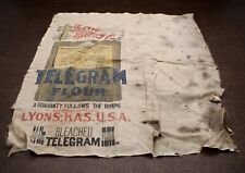 Antique Lyons Milling Co. Telegram Flour Bag Not a Complete Bag picture