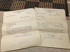 1918-19  2 RECEIPTS FOR PRISONERS OF WAR, W.W.1,  Consulate General Switzerland picture