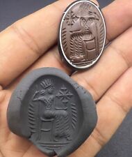 Roman Era Very Unique Queen Historical Story Intaglio Stamped Seal Amulet picture