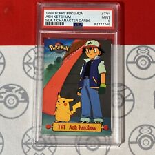 PSA 9 MINT Topps Ash Ketchum TV1 Pokemon 1999 Ser. 1 Character Cards 7748 picture