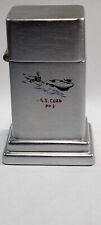 Vintage Zippo Lighter barcroft Case Only Navy USS Guam LPH-9 picture