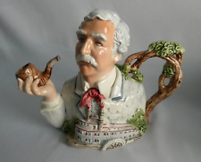 Fitz & Floyd Literary Masters Collector Teapot ~ Mark Twain ~ 1995 Limited Ed. picture
