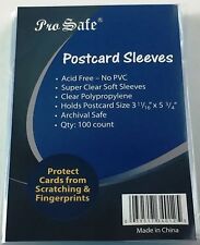 1,000 Pro Safe New Premium Postcard Sleeves .  picture