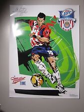Miller Lite Chivas #10 Medina Poster Budweiser beer bar MLS Soccer Mexican MGD picture