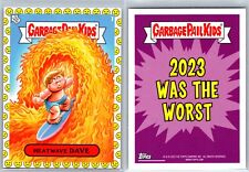 Garbage Pail Kids GPK Sad Face Parallel '2023 Was the Worst Heatwave DAVE #7 picture