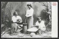 Singhalese Women, Ceylon, 1906  Postcard, 15c Rate, sent to Switzerland picture