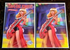 Female Force: Taylor Swift Brian Miroglio TRADE/VIRGIN Matched SET COA #339 NM/M picture