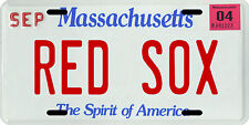 Boston Red Sox Baseball Massachusetts License Plate picture