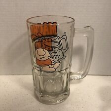 Vintage Tom Wilson Ziggy Macho Mug 1979 Large Heavy Beer 32oz Drinking Glass picture