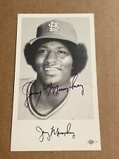 1977 Jerry Mumphrey Signed St. Louis Cardinals Team Issue Postcard picture
