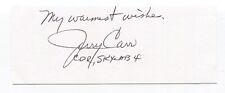 Jerry Carr Signed Cut Index Card Autographed Signature NASA Astronaut Space picture