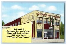 c1940s Allen Carpet Cleaning Rug Weaving Buffalo NY Advertising Postcard picture
