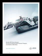 2019 Mercedes-AMG W10 Petronas Formula 1 Hamilton Bottas Art Print Poster LtdEd picture
