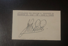 Vintage JOHN L. LEWIS Autographed Index Card Labor & Union Leader 1920-1960 picture