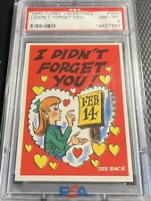 1960 Topps PSA 8 Vintage Funny Valentines #32A Graded NM-MT - Clean Holder picture