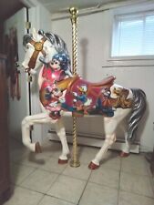 Life Size Disney Carousel Horse Brass Pole ~ Local Pickup  picture