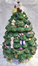 Spode Christmas Tree Cookie Jar Canister 12.5
