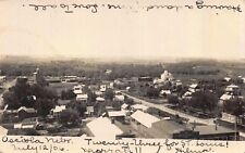 Real Photo Postcard 1906 Birds Eye View of Osceola Nebraska~114271 picture