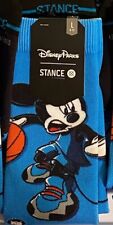 NWT Disney Parks STANCE NBA Experience Mickey Mouse Crew Socks Adult Large 9-12 picture