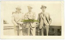 1935 Photo Montreal Quebec Canada Mt Royal Three Men in Business Suits picture