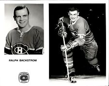 PF8 Original Photo RALPH BACKSTROM 1956-71 MONTREAL CANADIENS NHL HOCKEY CENTER picture
