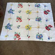 Beautiful Vintage Spring Tablecloth 45”x36 picture
