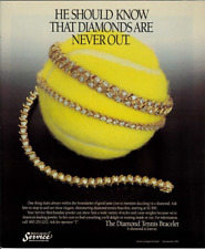1989 SERVICE MERCHANDISE Tennis Bracelet Diamonds Vintage Magazine Print Ad picture