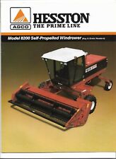 Original OE Agco Hesston 8200 Self-Propelled Windrower Sales Brochure 705500045B picture