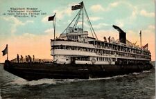 Postcard Whaleback Steamship Christopher Columbus Milwaukee Wisconsin 1922  T584 picture