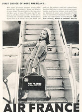 1958 Air France Worlds Largest Airline - Vintage Advertisement Print Ad J483 picture