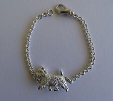 Small Sterling Silver Cairn Terrier Moving Study Bracelet picture
