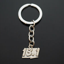 13.1 Half Marathon Key Chain Silver Pendant Charm Keychain Runner Athlete Gift picture