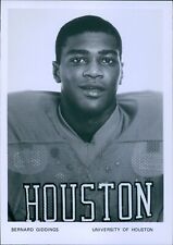 1987 Football Bernard Giddings Player At The University Of Houston 5X7 Photo picture