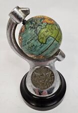 Vintage 1893-1933 Chicago World's Fair Souvenir Mini Rotating Globe Collectible  picture