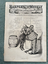 Original Harpers Weekly October 28, 1876 Corrupt Politicians Indian Wars picture