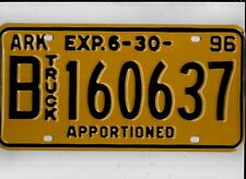 ARKANSAS 1996 license plate 