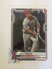 2021 Bowman Baseball Base Card Los Angeles Angels Mike Trout 14'' x 10'' Poster picture