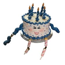WMG Anthropomorphic Shelf Sitters Birthday Cake 2006 Figurine Collectible Vintag picture