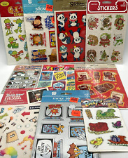 Lot of 10 1980s Sealed Unopened Sticker Packs Ziggy Pandas Frogs Computers Terri picture