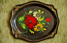 Vintage Beautiful Tray With a Pattern of Flowers picture