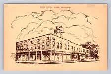 South Bend IN-Indiana, Hotel Elms, Advertising, Antique Vintage Postcard picture