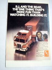 1982 Color Ad B.J. and the Bear AMT Truck Model Kit picture