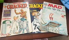 Lot Of 3 MAD & Cracked Magazine Vintage 1970s No Poster Or Stickers Star Wars picture