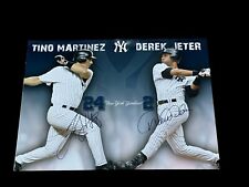 Tino Martinez Derek Jeter NY Yankees Signed Autograph 16x20 Photo BAS Beckett picture