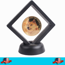 ⭐ Dogecoin Gold Plated Physical DOGE Cryptocurrency Collectible with Stand picture
