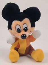 Vintage Mickey Mouse Christmas Carol Plush Doll Holiday Stuffed Toy Disney 8