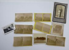LOT of 10 Some EARLY Photographs Photos Buildings Houses Creepy Kids picture