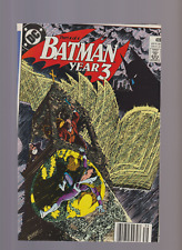 Batman #439 (1989)- NEWSSTAND SEVERAL FACTORY ERROR MISCUT COVER & PAGES picture