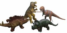 Vintage Toy Dinosaur Figures Lot Of 4 Jansen PEA Italy Allosaurus picture