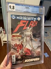 The Flash rebirth #6 CGC  9.8 Key 1st Appearance Godspeed Cover DC Comics picture